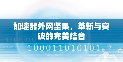 加速器外网坚果,革新与突破的完美结合 加速器外网坚果,革新与突破的完美结合
