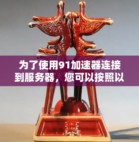为了使用91加速器连接到服务器，您可以按照以下步骤进行操作