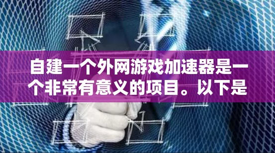 自建一个外网游戏加速器是一个非常有意义的项目。以下是一个自建的外网游戏加速器的详细说明 自建一个外网游戏加速器是一个非常有意义的项目。以下是一个自建的外网游戏加速器的详细说明