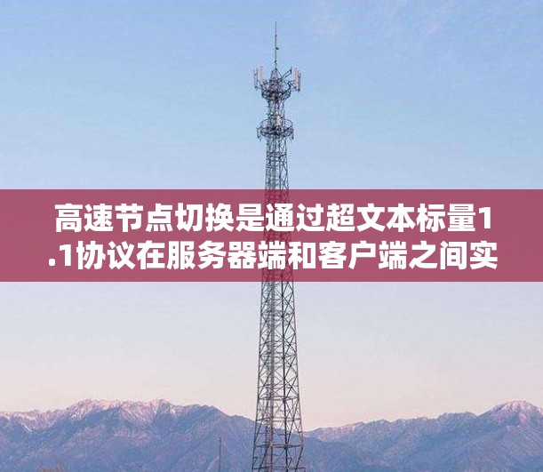 高速节点切换是通过超文本标量1.1协议在服务器端和客户端之间实现的快速访问节点。以下是详细的步骤和方法 高速节点切换是通过超文本标量1.1协议在服务器端和客户端之间实现的快速访问节点。以下是详细的步骤和方法