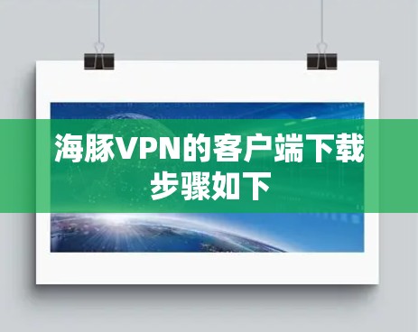 海豚VPN的客户端下载步骤如下