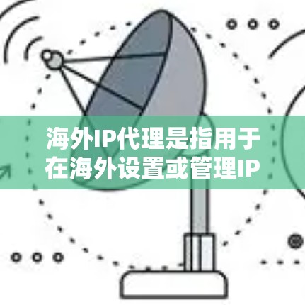 海外IP代理是指用于在海外设置或管理IP地址的工具。这些代理可以帮助用户管理IP地址，查看服务器状态，以及进行路由和流量管理。以下是一些常见的海外IP代理工具