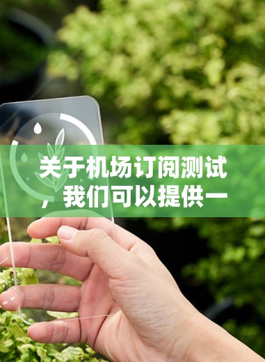 关于机场订阅测试，我们可以提供一个通用的测试环境，帮助您了解如何进行机场订阅相关的测试。以下是一个测试环境的描述，您可以根据需要调整功能
