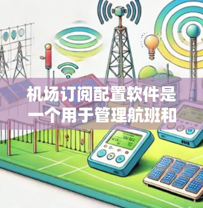 机场订阅配置软件是一个用于管理航班和订阅的系统,广泛应用于航空公司和机场。以下是该系统的详细介绍 机场订阅配置软件是一个用于管理航班和订阅的系统,广泛应用于航空公司和机场。以下是该系统的详细介绍