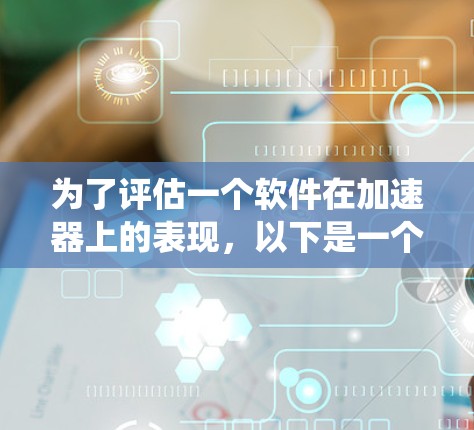 为了评估一个软件在加速器上的表现，以下是一个系统性的指南