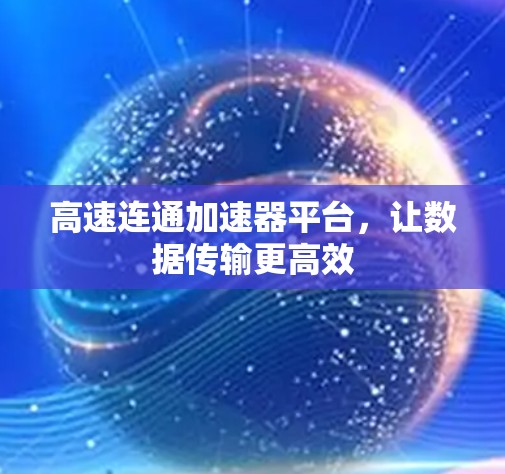 高速连通加速器平台,让数据传输更高效