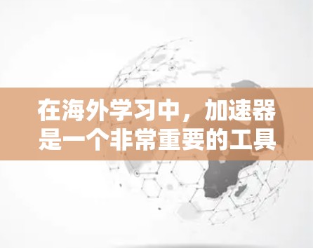 在海外学习中，加速器是一个非常重要的工具，能够帮助学习者更快进入国际市场、提升竞争力。以下是海外学习工具的总结